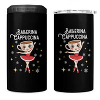 Ballerina Cappuccina Christmas 4 in 1 Can Cooler Tumbler Italian Brainrot Meme