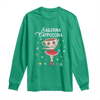 Ballerina Cappuccina Christmas Long Sleeve Shirt Italian Brainrot Meme - Wonder Print Shop