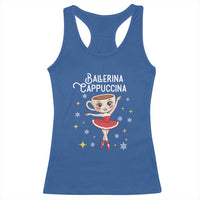 Ballerina Cappuccina Christmas Racerback Tank Top Italian Brainrot Meme - Wonder Print Shop