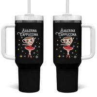 Ballerina Cappuccina Christmas Tumbler With Handle Italian Brainrot Meme