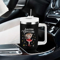 Ballerina Cappuccina Christmas Tumbler With Handle Italian Brainrot Meme