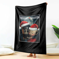 Funny Christmas Couple Throw Blanket Italian Brainrot Meme - Wonder Print Shop