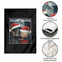 Funny Christmas Couple Garden Flag Italian Brainrot Meme - Wonder Print Shop