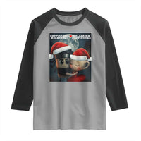 Funny Christmas Couple Raglan Shirt Italian Brainrot Meme - Wonder Print Shop