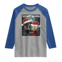 Funny Christmas Couple Raglan Shirt Italian Brainrot Meme - Wonder Print Shop