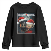 Funny Christmas Couple Youth Sweatshirt Italian Brainrot Meme - Wonder Print Shop