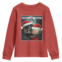 Funny Christmas Couple Youth Sweatshirt Italian Brainrot Meme - Wonder Print Shop