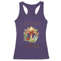 Cross Christian Christmas Racerback Tank Top God Is Good All The Time - Wonder Print Shop