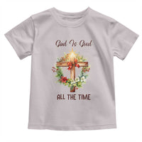 Cross Christian Christmas Toddler T Shirt God Is Good All The Time - Wonder Print Shop