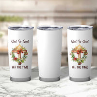 Cross Christian Christmas Tumbler Cup God Is Good All The Time - Wonder Print Shop