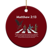 Jesus Christian Ceramic Ornament Cross Bible Verse Matthew 2:13 - Wonder Print Shop