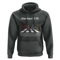 Jesus Christian Hoodie Cross Bible Verse Matthew 2:13 - Wonder Print Shop
