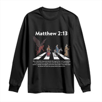 Jesus Christian Long Sleeve Shirt Cross Bible Verse Matthew 2:13 - Wonder Print Shop