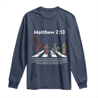 Jesus Christian Long Sleeve Shirt Cross Bible Verse Matthew 2:13 - Wonder Print Shop