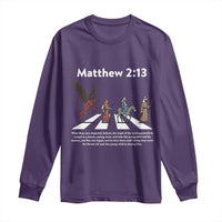 Jesus Christian Long Sleeve Shirt Cross Bible Verse Matthew 2:13 - Wonder Print Shop
