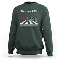 Jesus Christian Sweatshirt Cross Bible Verse Matthew 2:13 - Wonder Print Shop