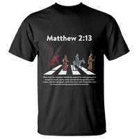 Jesus Christian T Shirt Cross Bible Verse Matthew 2:13 - Wonder Print Shop