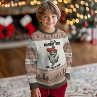 Funny Mexican Racoon Taco Xmas Ugly Christmas Sweater On The Naughty List And I Regret Nothing - Wonder Print Shop