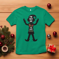Funny Christmas Matching Family T Shirt I Am Not An Elf Im Just Short - Wonder Print Shop