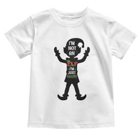 Funny Christmas Matching Family Toddler T Shirt I Am Not An Elf Im Just Short - Wonder Print Shop