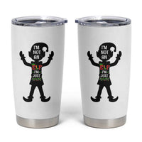 Funny Christmas Matching Family Tumbler Cup I Am Not An Elf Im Just Short - Wonder Print Shop