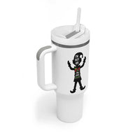 Funny Christmas Matching Family Tumbler With Handle I Am Not An Elf Im Just Short - Wonder Print Shop