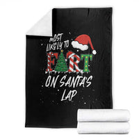 Funny Christmas Matching Family Throw Blanket Most Likely To Fart On Santa Lap - Wonder Print Shop