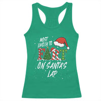 Funny Christmas Matching Family Racerback Tank Top Most Likely To Fart On Santa Lap - Wonder Print Shop