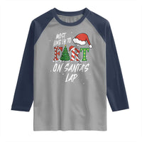 Funny Christmas Matching Family Raglan Shirt Most Likely To Fart On Santa Lap - Wonder Print Shop