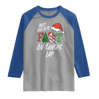Funny Christmas Matching Family Raglan Shirt Most Likely To Fart On Santa Lap - Wonder Print Shop