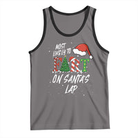Funny Christmas Matching Family Tank Top Most Likely To Fart On Santa Lap - Wonder Print Shop