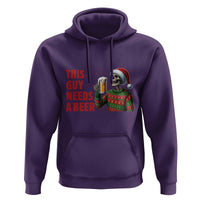 Funny Skeleton Beer Christmas Hoodie This Guy Needs A Beer - Wonder Print Shop