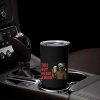 Funny Skeleton Beer Christmas Tumbler Cup This Guy Needs A Beer - Wonder Print Shop