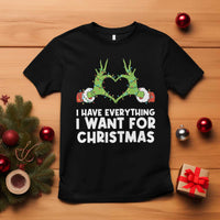 Funny Elf Hand Christmas T Shirt I Have Everything I Want For Christmas - Wonder Print Shop