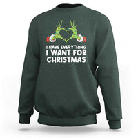 Funny Elf Hand Christmas Sweatshirt I Have Everything I Want For Christmas - Wonder Print Shop