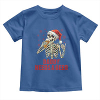 Funny Skeleton Beer Christmas Toddler T Shirt Daddy Needs A Beer - Wonder Print Shop