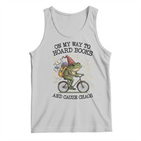 Funny Frog Meme Tank Top On My Way to Hoard Books and Cause Chaos - Wonder Print Shop