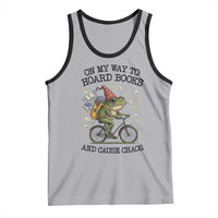 Funny Frog Meme Tank Top On My Way to Hoard Books and Cause Chaos - Wonder Print Shop