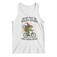 Funny Frog Meme Tank Top On My Way to Hoard Books and Cause Chaos - Wonder Print Shop