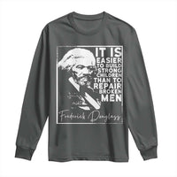 Frederick Douglass Quote Long Sleeve Shirt Black History Month - Wonder Print Shop