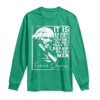 Frederick Douglass Quote Long Sleeve Shirt Black History Month - Wonder Print Shop