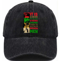 Frederick Douglass Pride Quote Washed Cotton Baseball Cap Black History Month