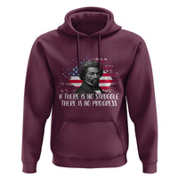 Frederick Douglass American Flag Hoodie Is There Is No Struggle There Is No Progress - Wonder Print Shop
