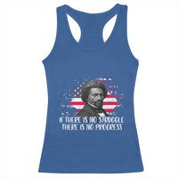 Frederick Douglass American Flag Racerback Tank Top Is There Is No Struggle There Is No Progress - Wonder Print Shop