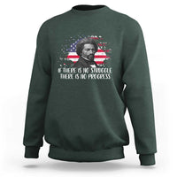 Frederick Douglass American Flag Sweatshirt Is There Is No Struggle There Is No Progress - Wonder Print Shop