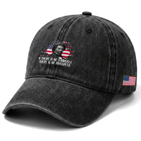 Frederick Douglass American Flag Washed Cotton Baseball Cap Is There Is No Struggle There Is No Progress