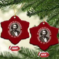 Frederick Douglass Pride Quote Ceramic Ornament Is There Is No Struggle There Is No Progress - Wonder Print Shop