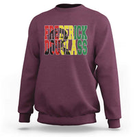 Frederick Douglass Sweatshirt Pan African Flag Black History Month - Wonder Print Shop