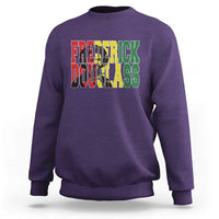 Frederick Douglass Sweatshirt Pan African Flag Black History Month - Wonder Print Shop