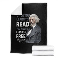 Frederick Douglass Freedom Quote Throw Blanket Once You Learn to Read - Wonder Print Shop